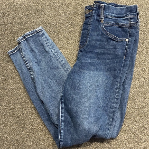 Liverpool Women's Dark Blue The ankle Skinny Distressed Jean Size 8 - Picture 2 of 6